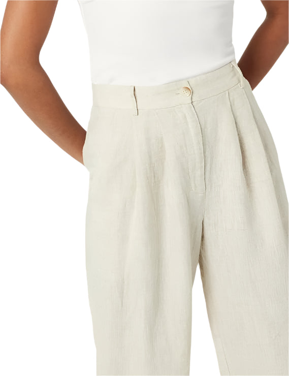 Carry Well Women's Amalia Relaxed Pleated Trousers