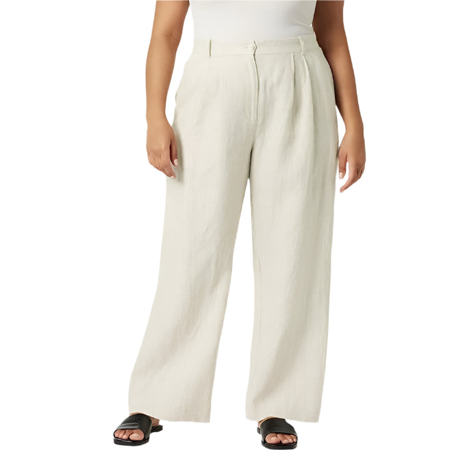 Carry Well Women's Amalia Relaxed Pleated Trousers