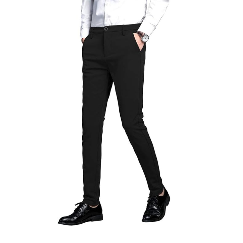Carry Well Men's Stretch Dress Pants Slim Fit Skinny Suit Pants
