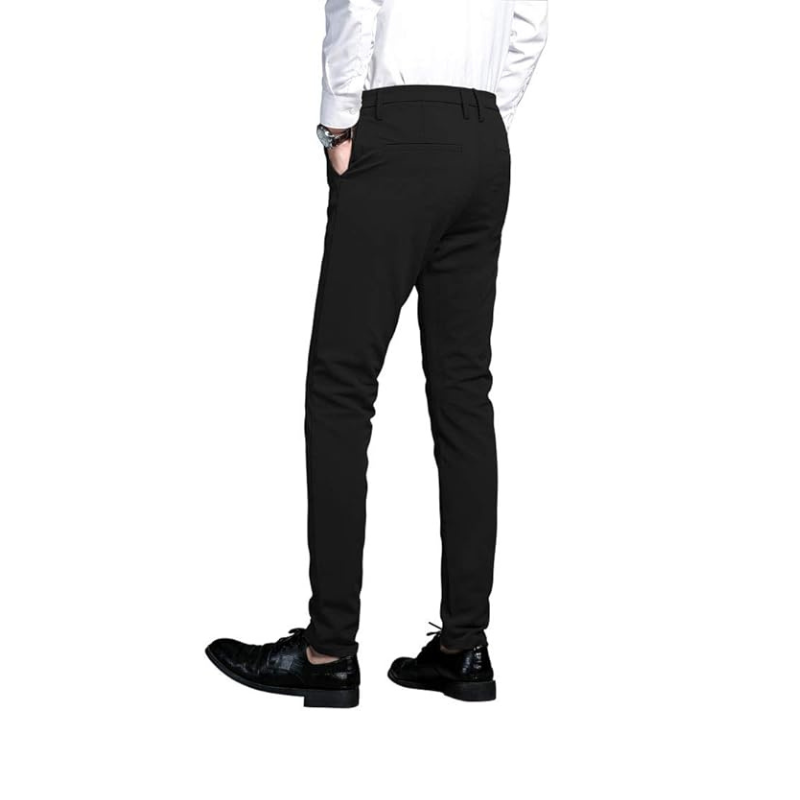 Carry Well Men's Stretch Dress Pants Slim Fit Skinny Suit Pants