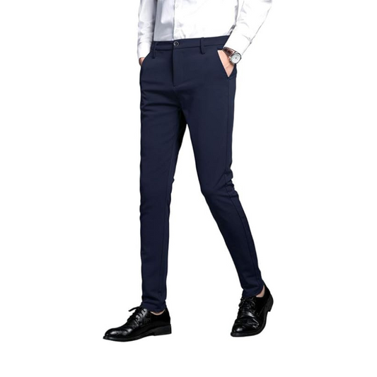 Carry Well Men's Stretch Dress Pants Slim Fit Skinny Suit Pants