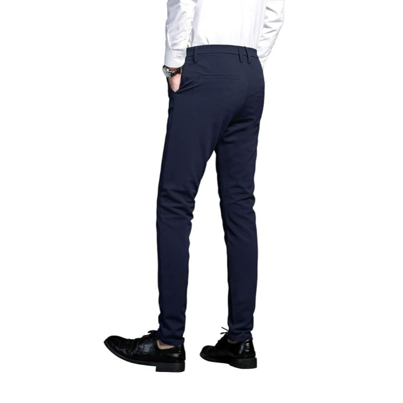 Carry Well Men's Stretch Dress Pants Slim Fit Skinny Suit Pants
